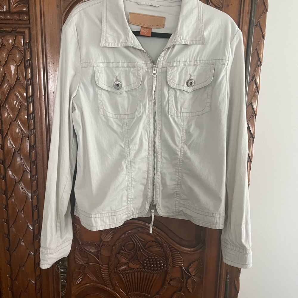Christopher Blue Jean style poplin jacket